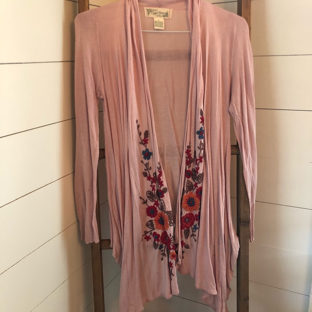 COPY - Flying Tomato embroidered cardigan large